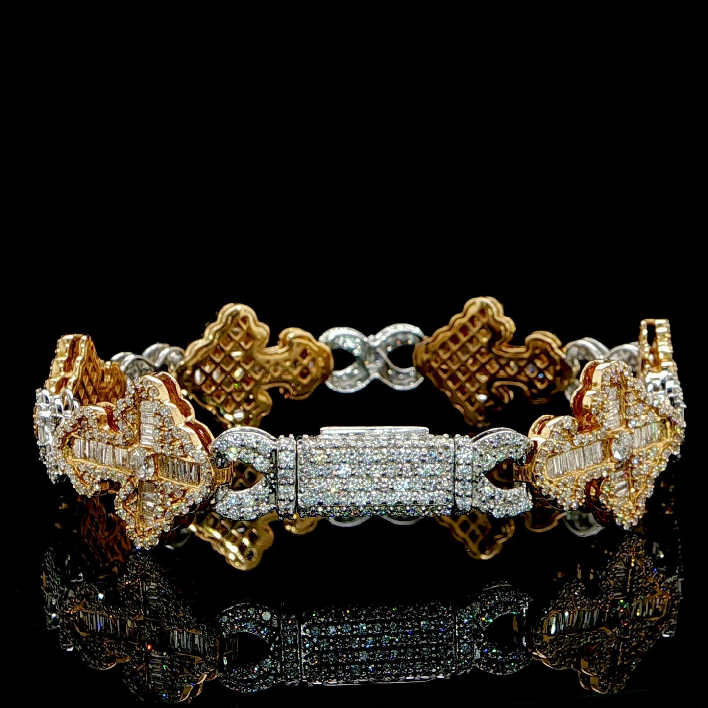 Cross & Infinity Diamond Bracelet