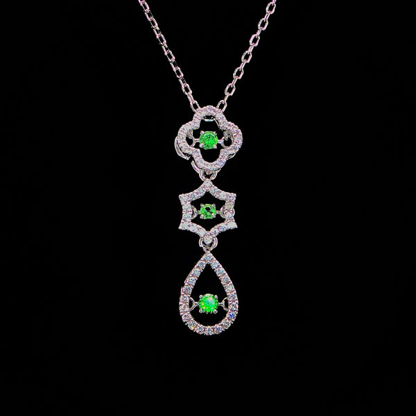 Emerald Charm Necklace