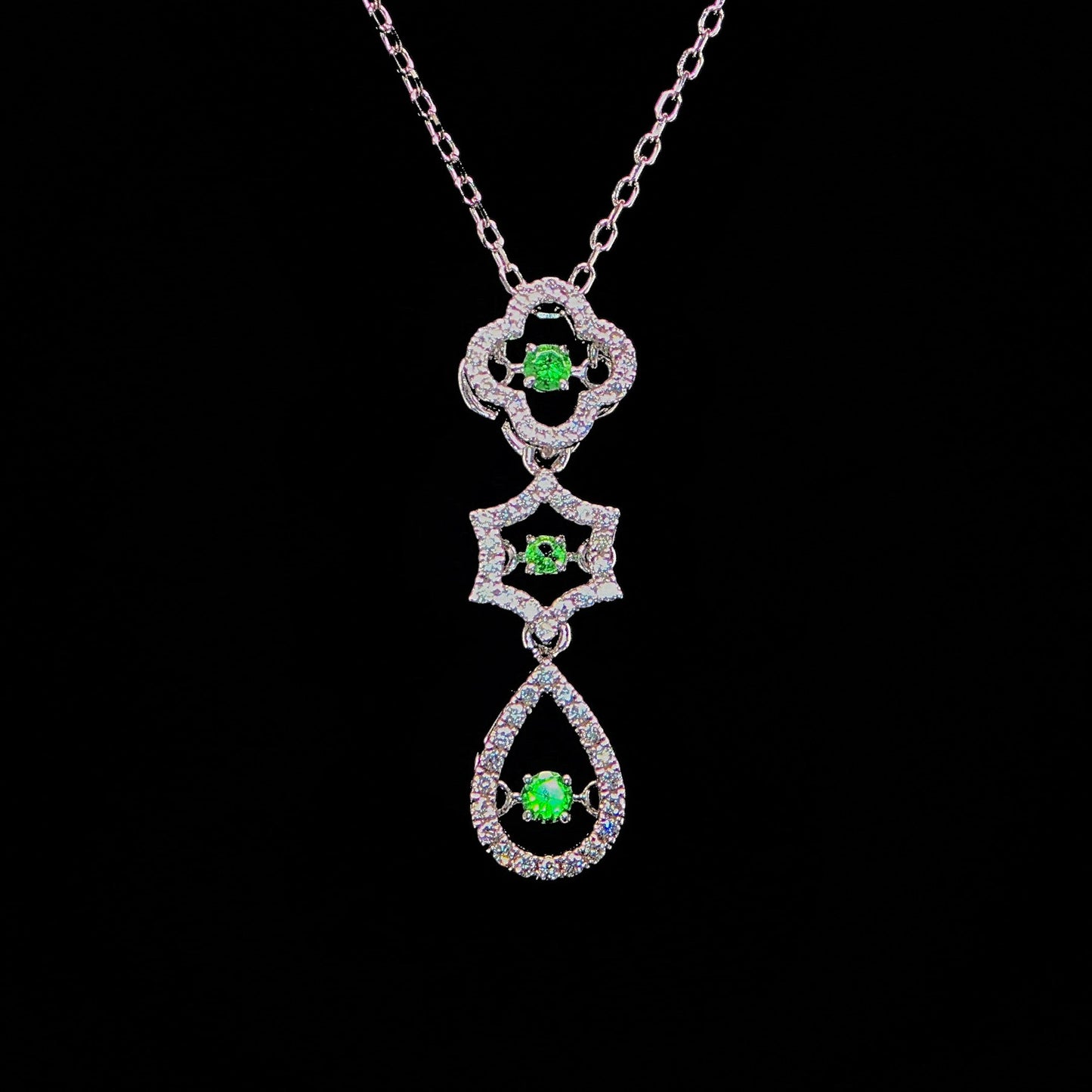 Emerald Charm Necklace
