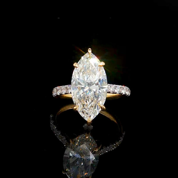 5CT Marquise Diamond Engagement Ring