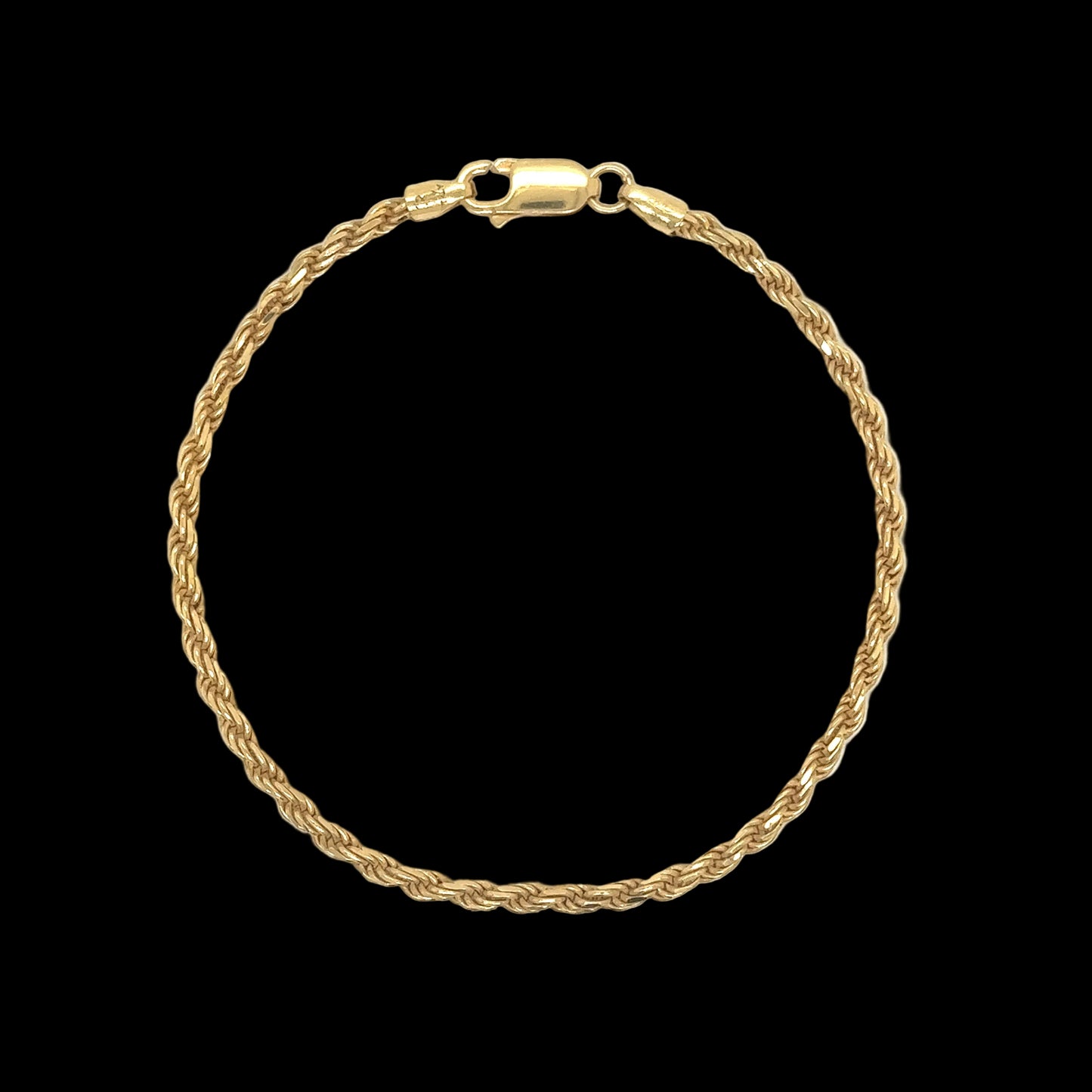 18KT Solid Rope Bracelet
