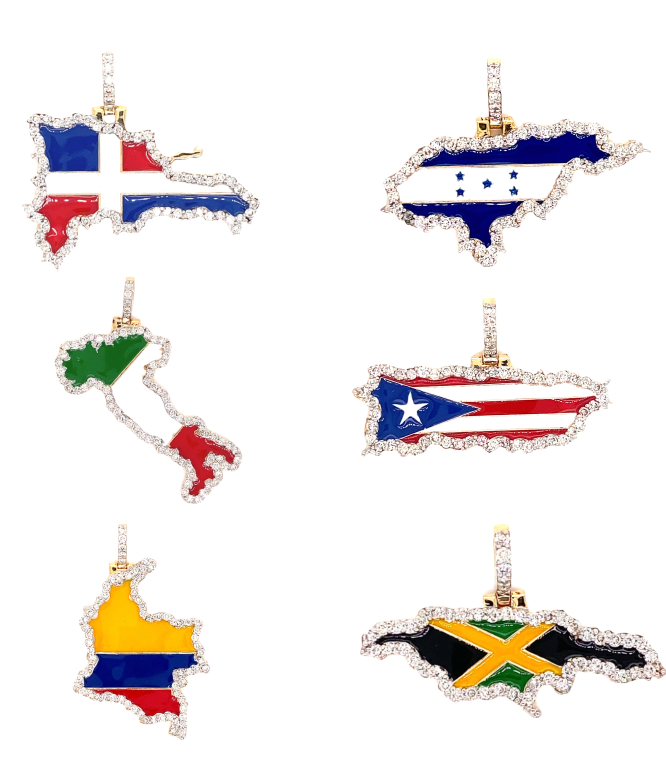 Diamond Multi-National Pendant