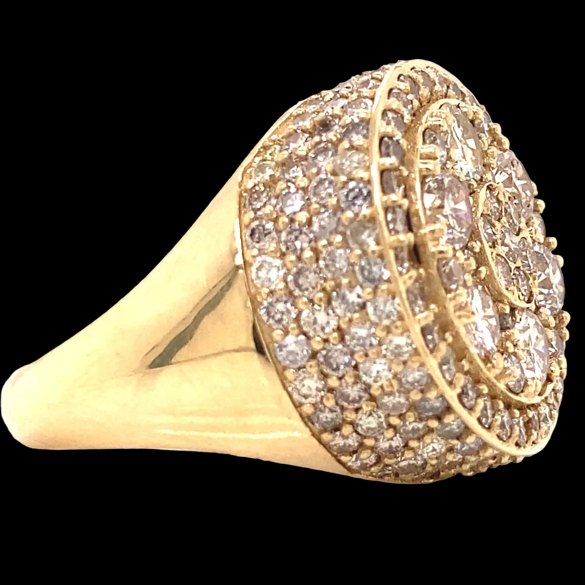 Mens Diamond Pinky Ring in 14K Gold
