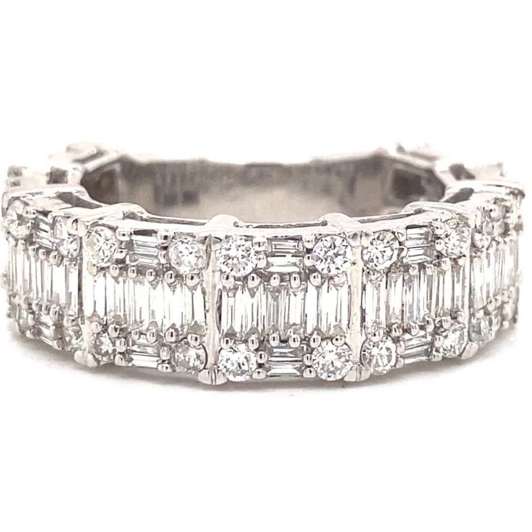 Baguette Diamond Mens Ring in 14K Gold