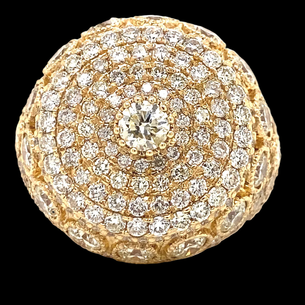 7.5 ct Diamond Mens Pinky Ring 14k Gold