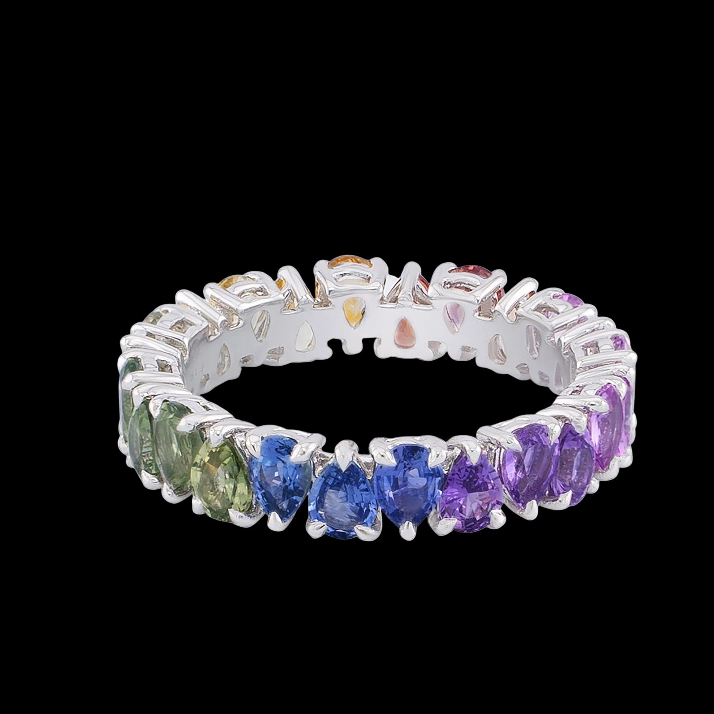Pear Shape Eternity Band