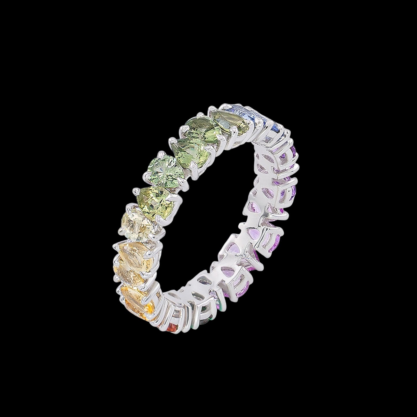 Pear Shape Eternity Band