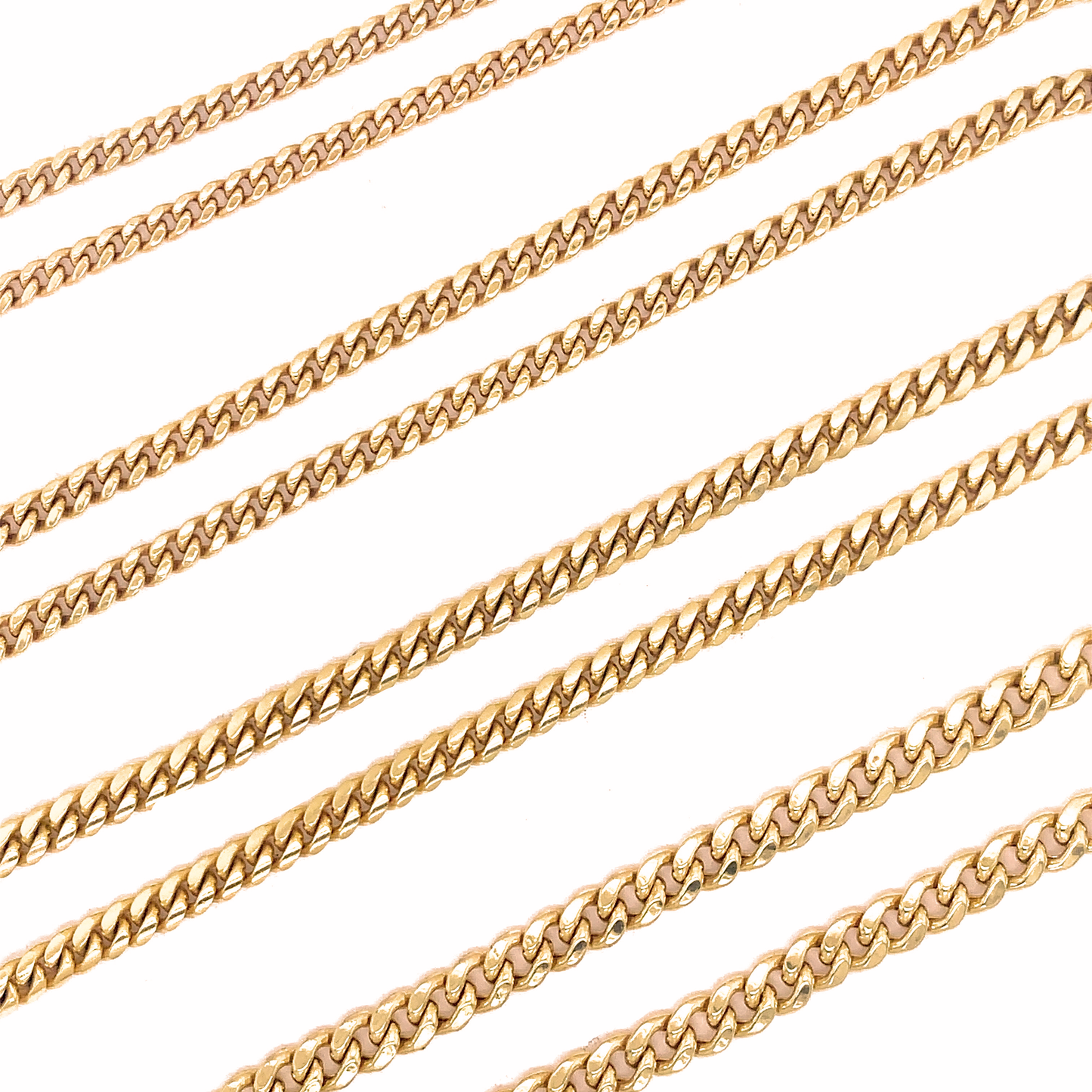 Semi-Solid Gold Cuban Chain