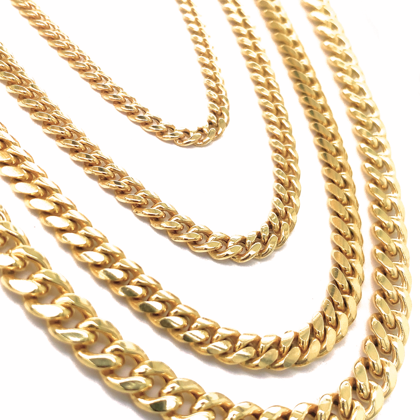 Semi-Solid Gold Cuban Chain