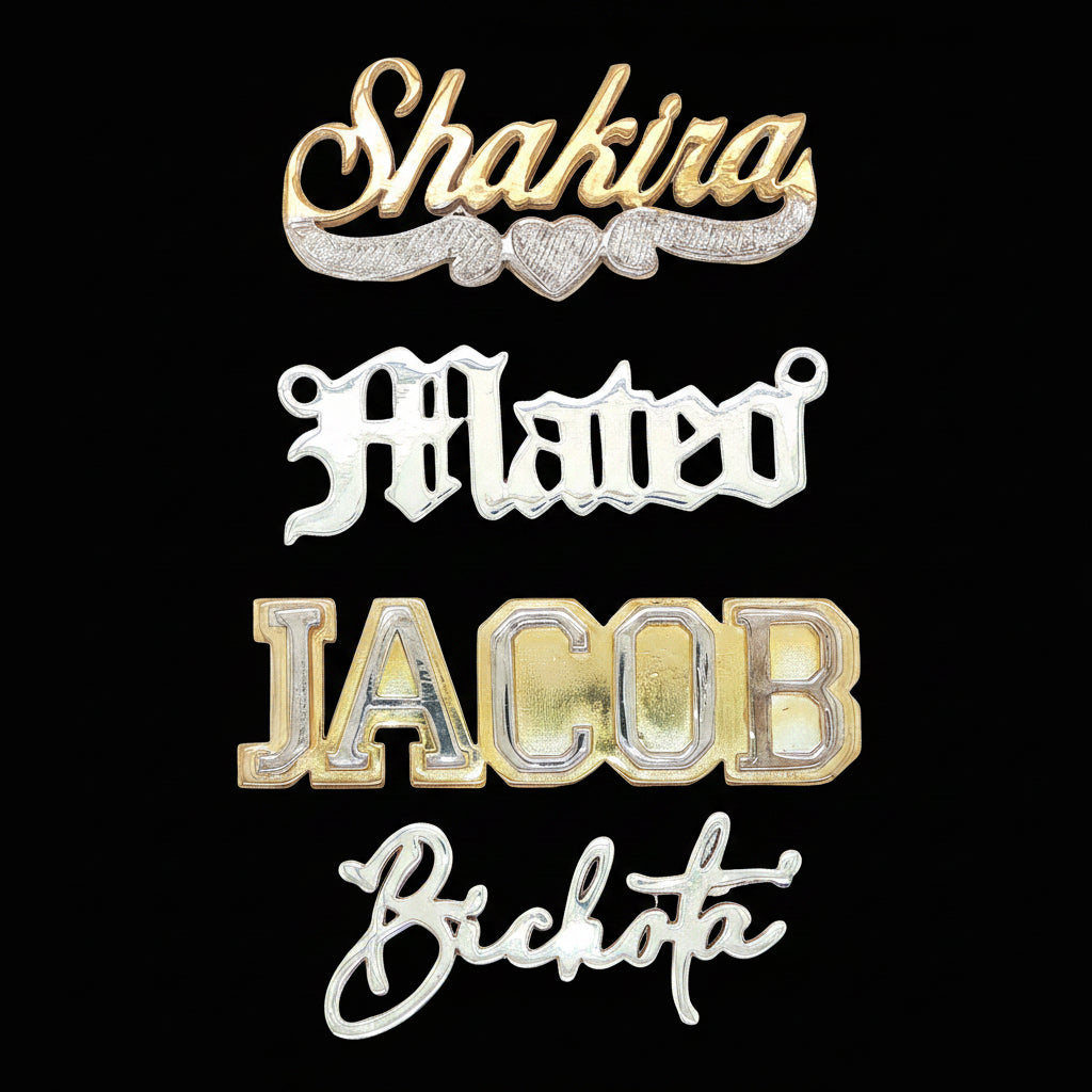 14k Gold Name Chains
