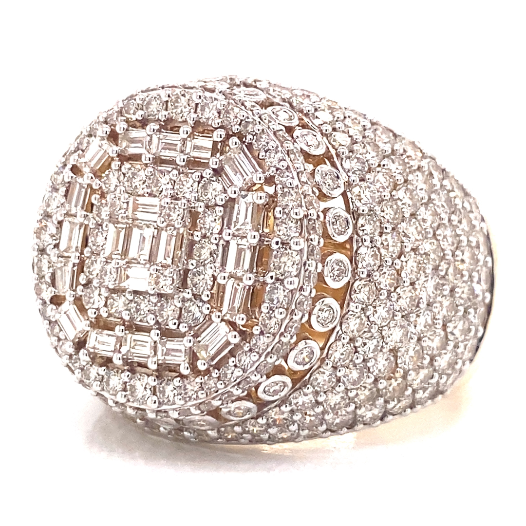 Diamond Mens Championship Ring in 14K Yellow Gold Rocco s Jewelry