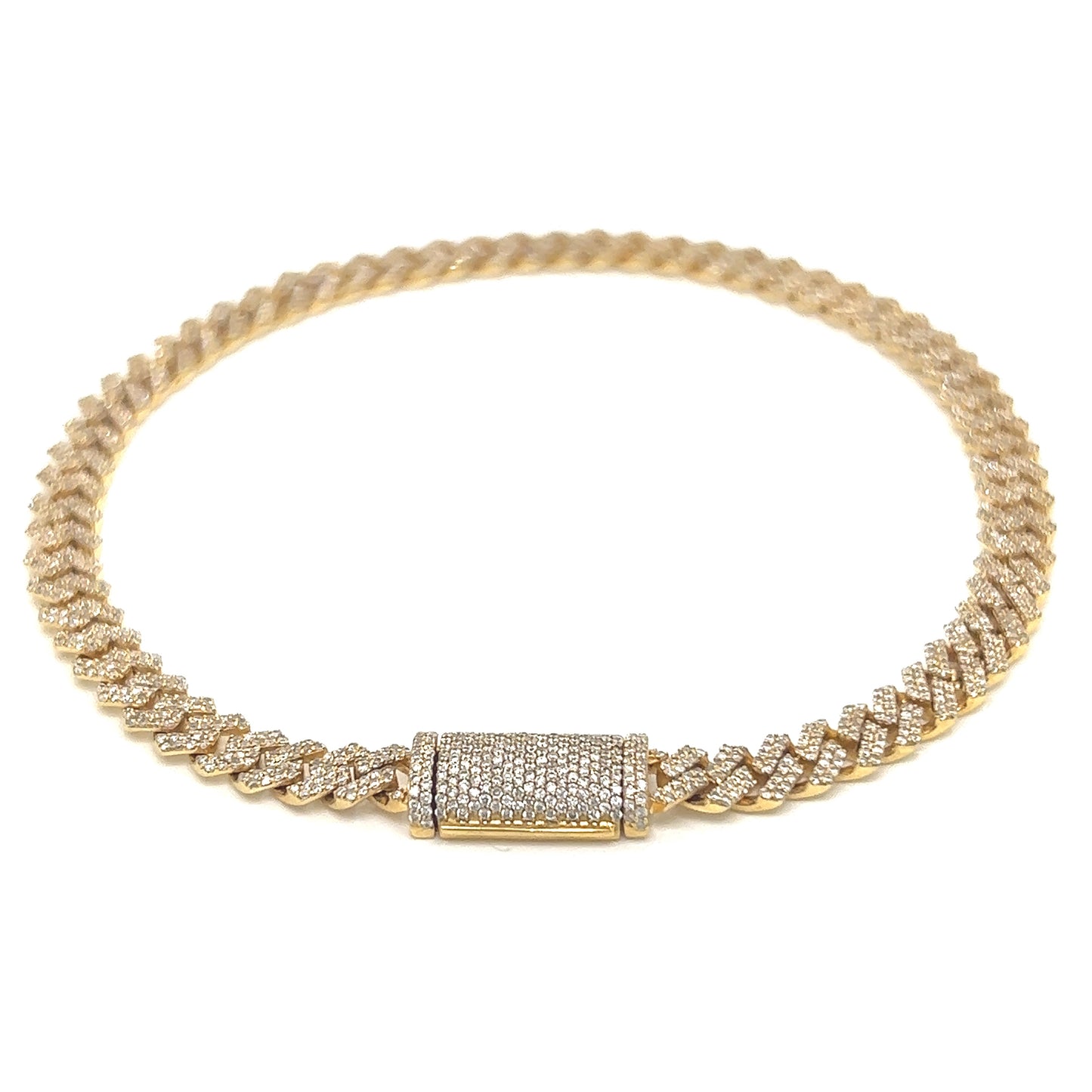5MM Diamond Cuban Bracelet