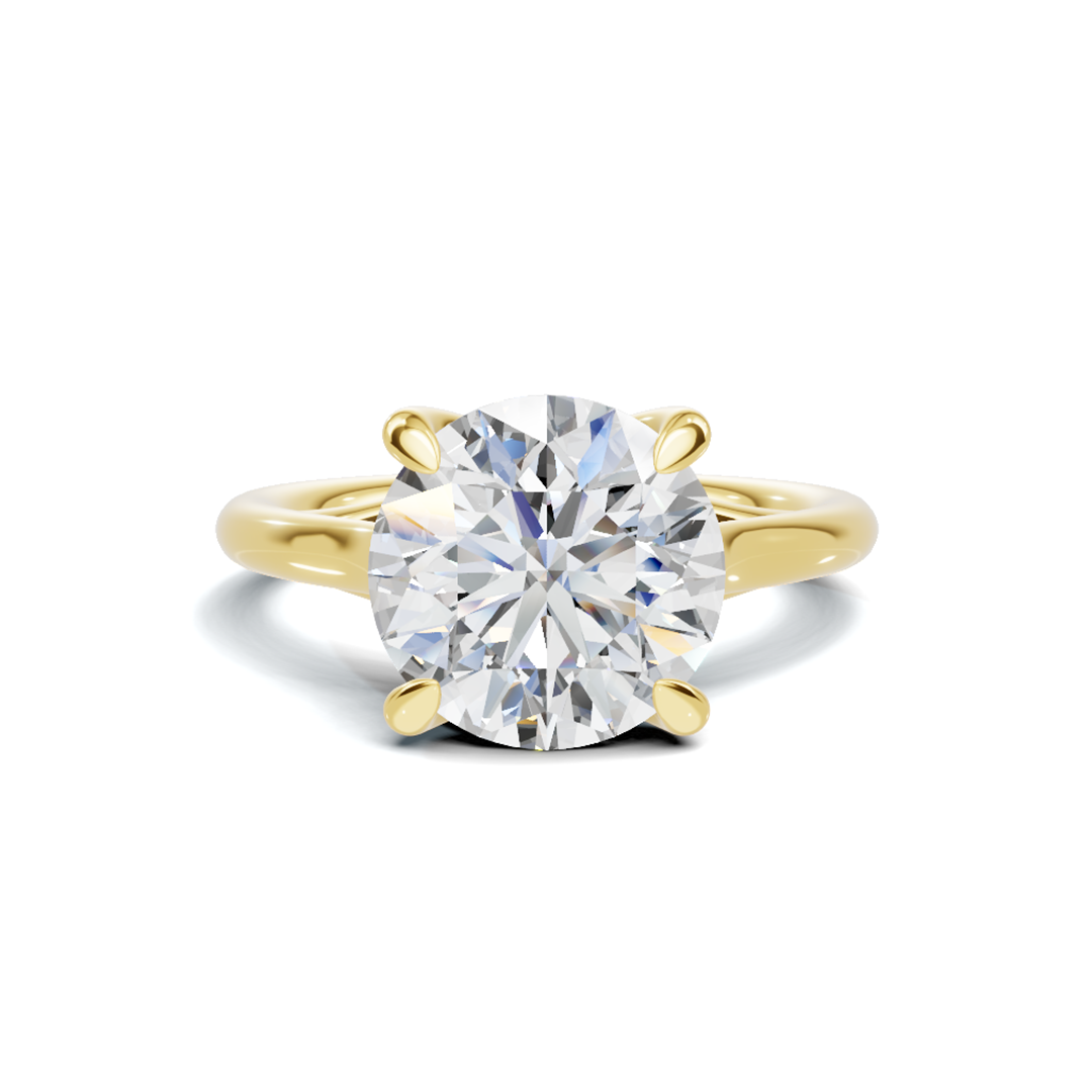 Iconic 4 CT Round Brilliant Solitaire Diamond Ring