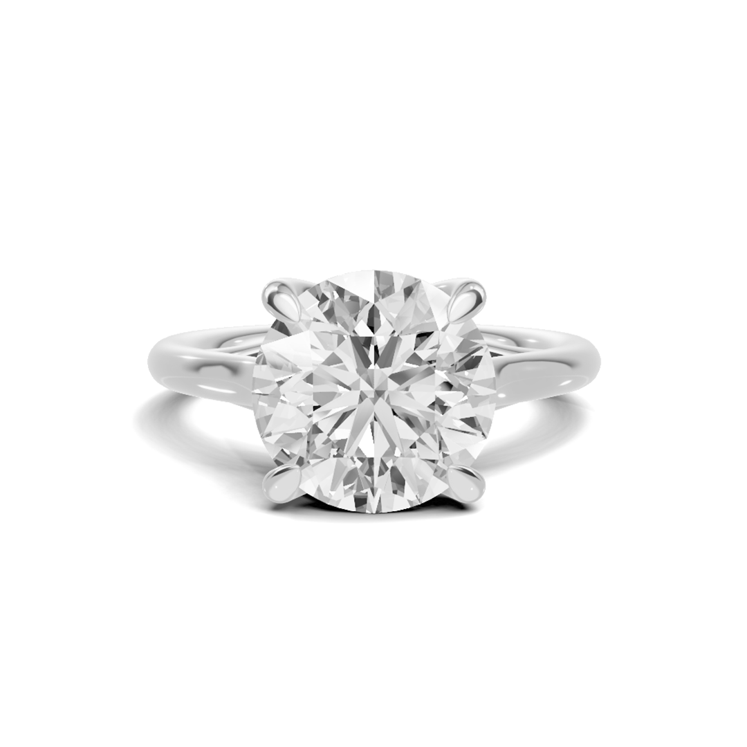 Iconic 4 CT Round Brilliant Solitaire Diamond Ring