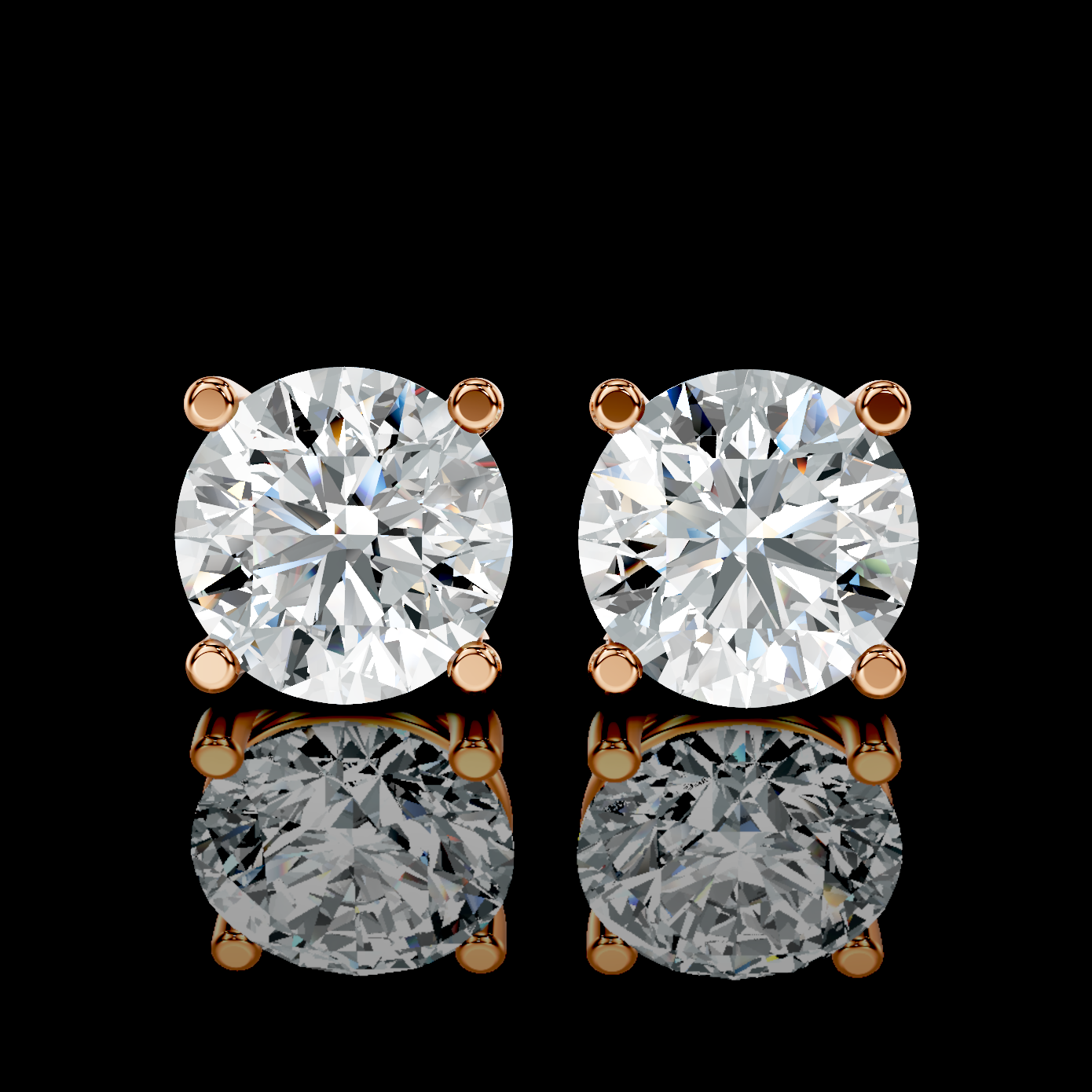 2.5CT Lab Diamond Studs