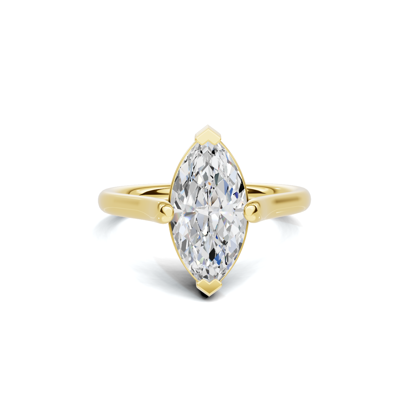 Elegant 2 CT Marquise Solitaire Diamond Ring