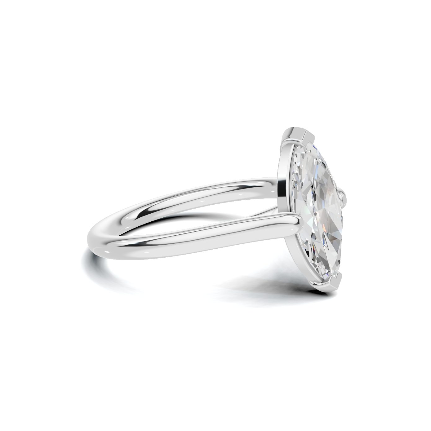 Elegant 2 CT Marquise Solitaire Diamond Ring