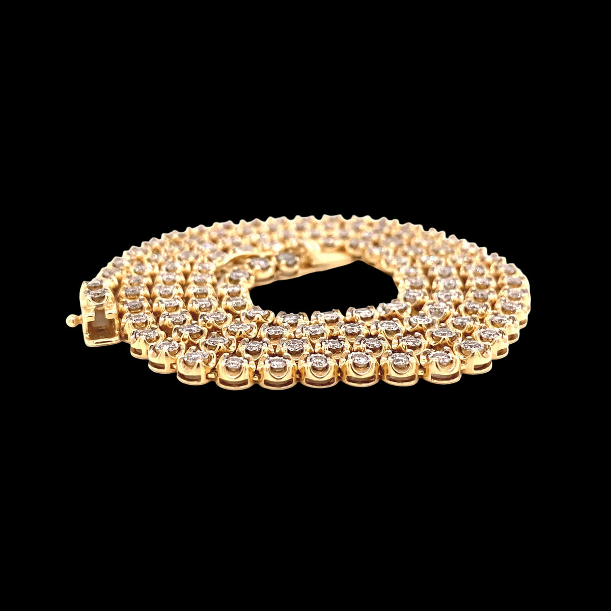 14k Gold and 8.50 CTW Diamond Tennis Necklace - Rocco's Jewelry