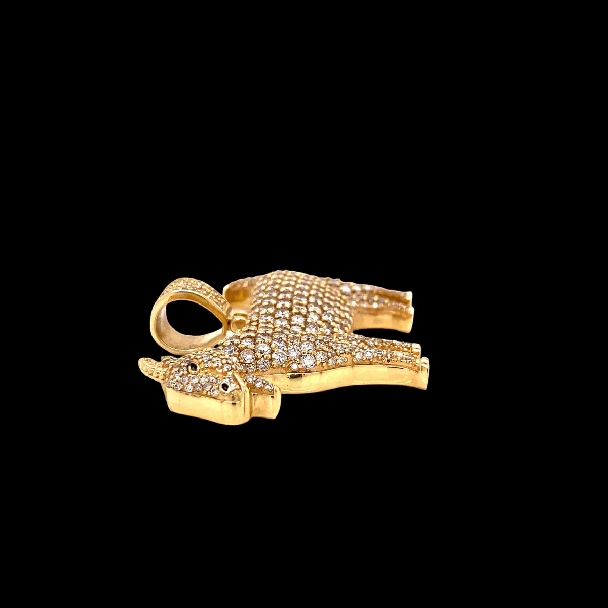 14k Gold and 5 CTW Diamond GOAT Pendant