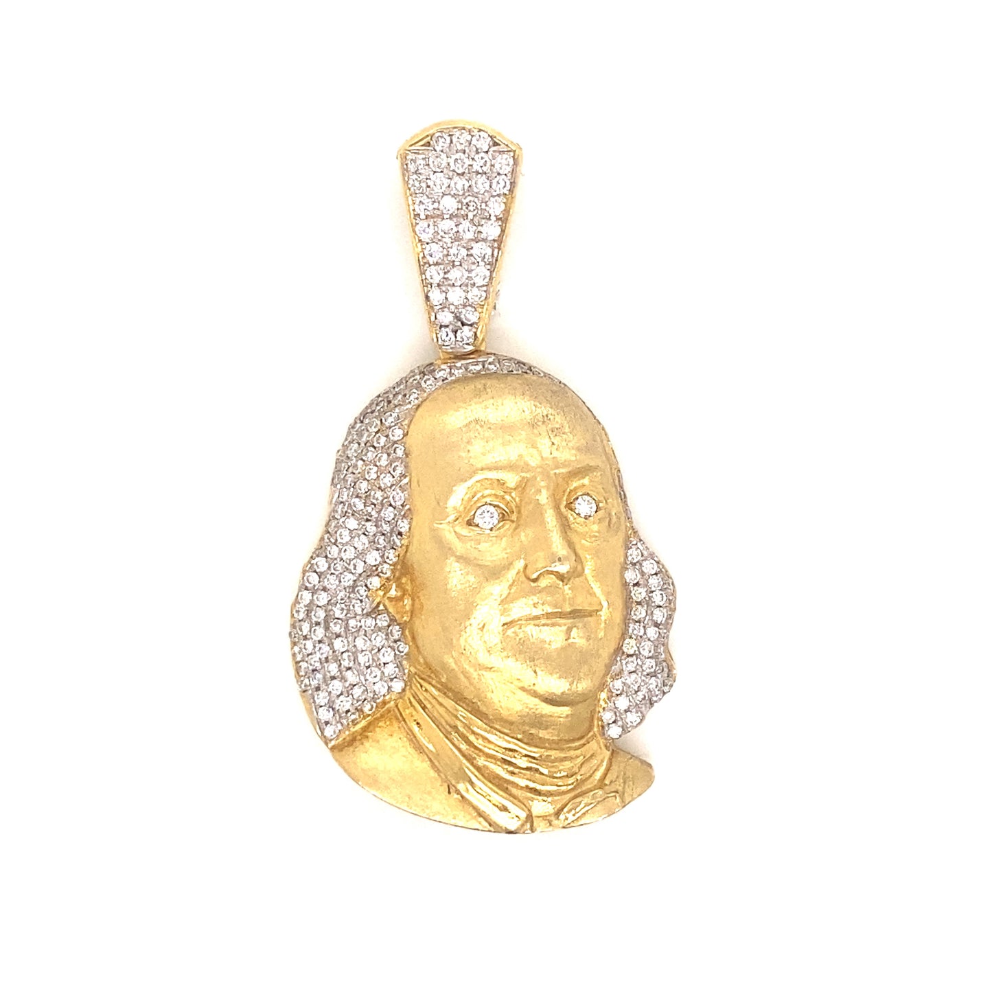 14k Gold and 1.50 CTW Diamond Benjamin Pendant