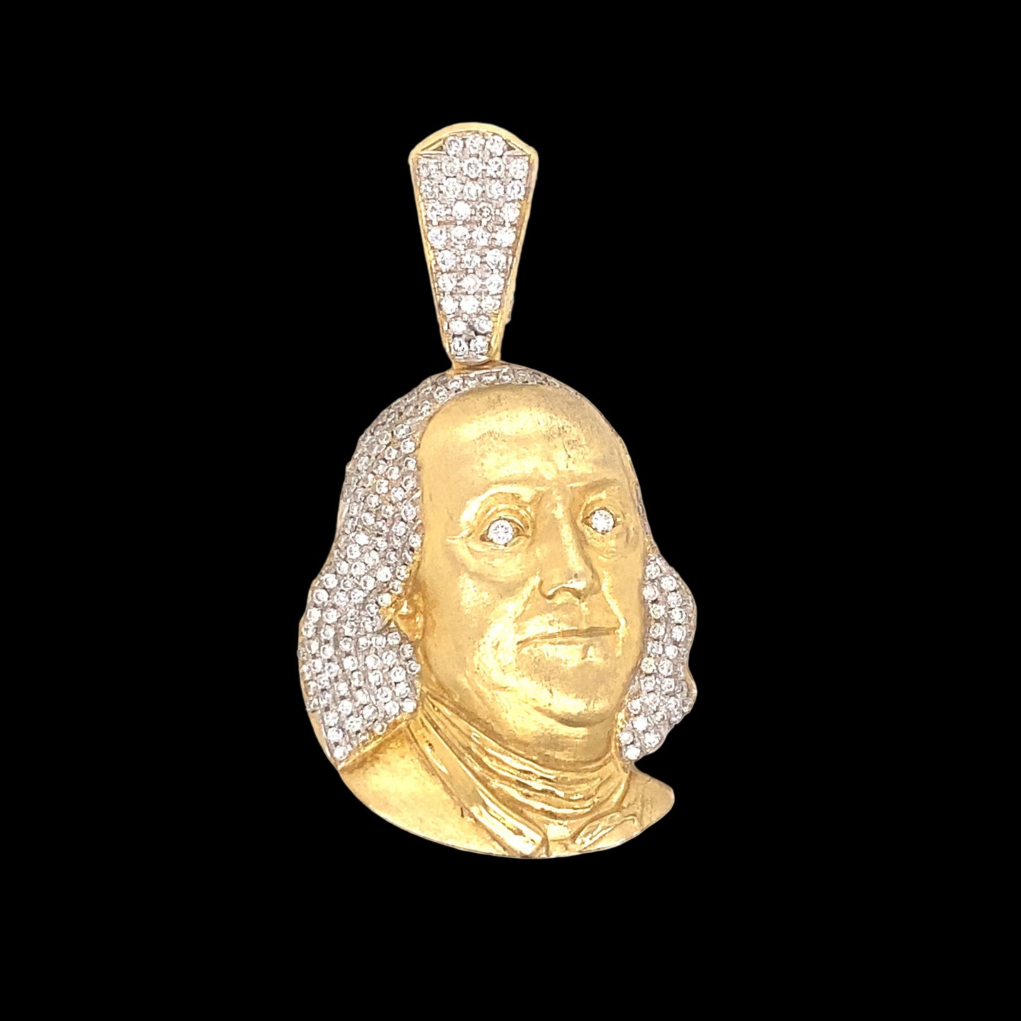 14k Gold and 1.50 CTW Diamond Benjamin Pendant