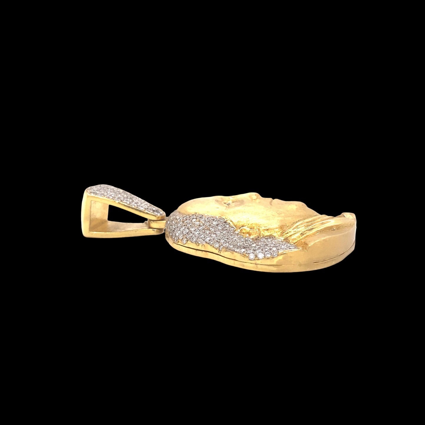 14k Gold and 1.50 CTW Diamond Benjamin Pendant