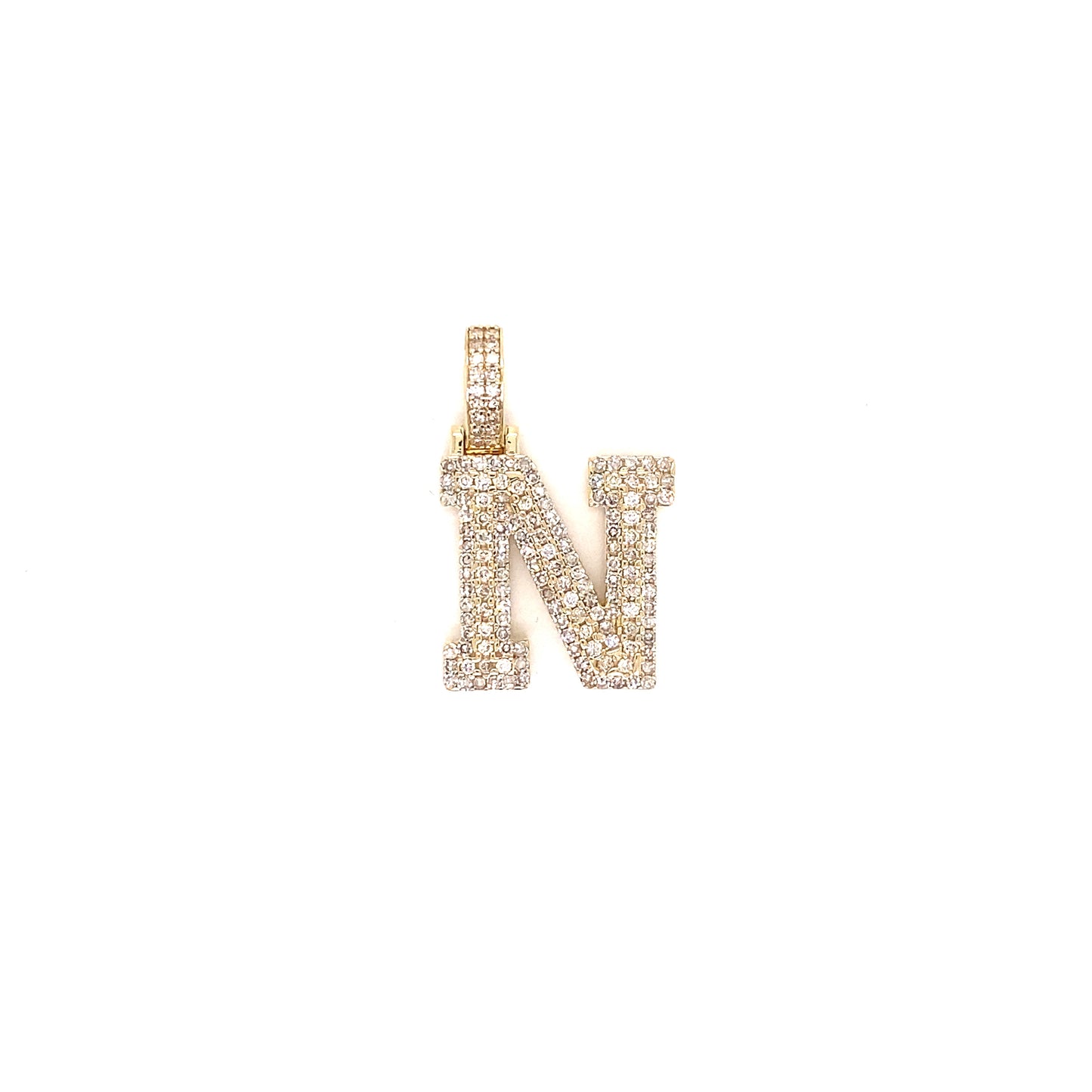 Yellow Gold and Diamond Initials