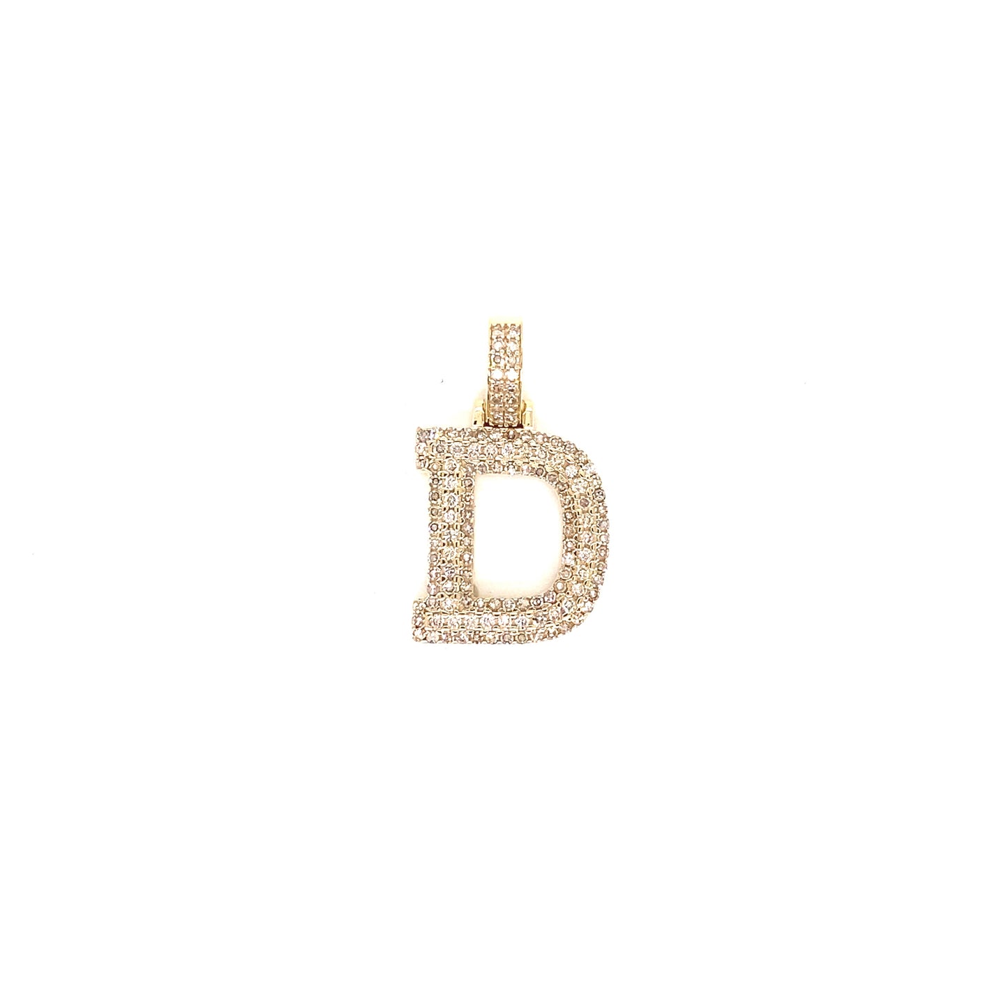 Yellow Gold and Diamond Initials