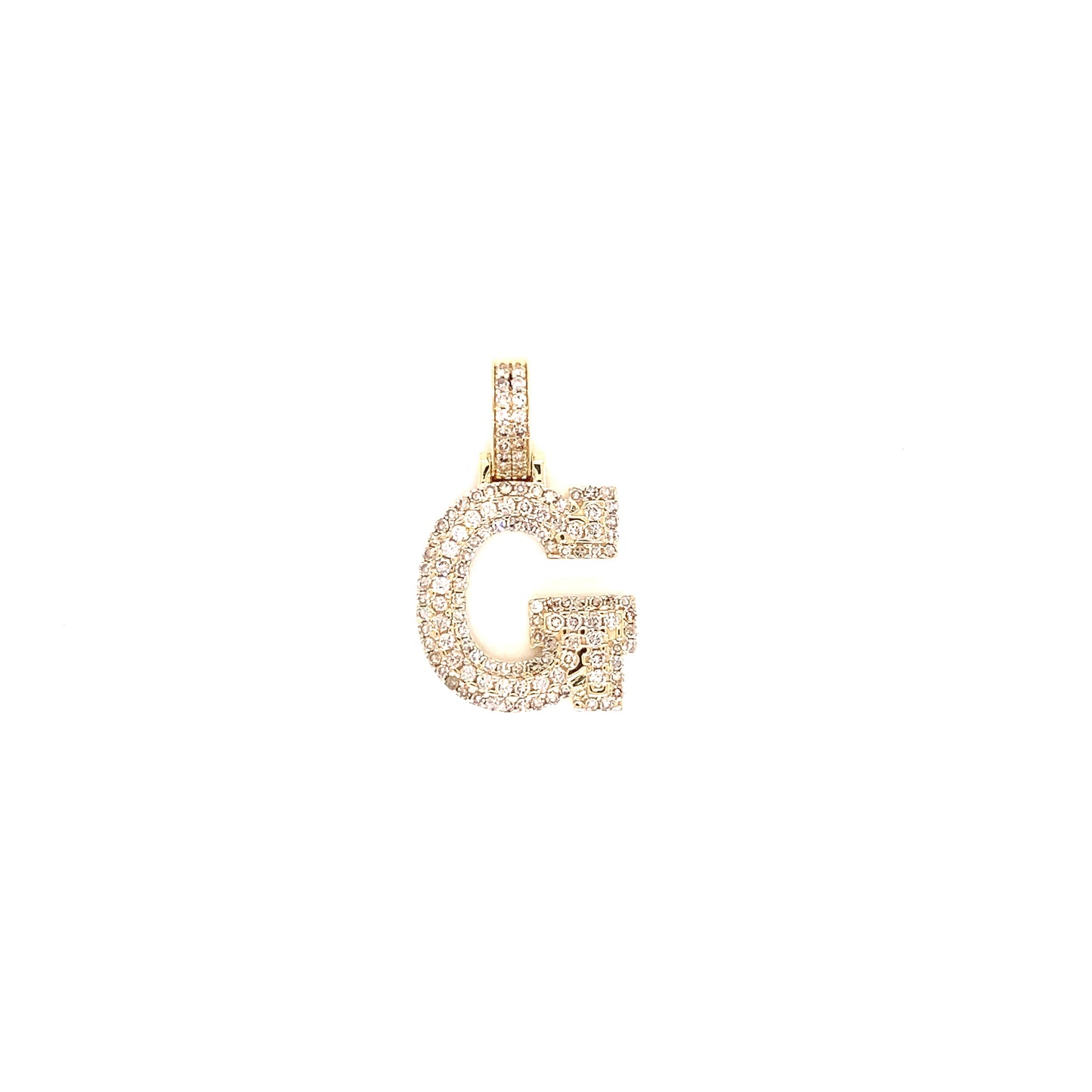 Yellow Gold and Diamond Initials