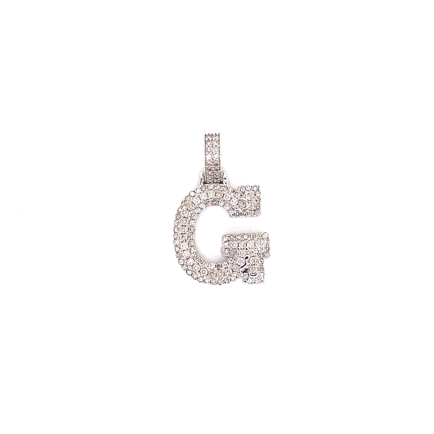 White Gold and Diamond Initials