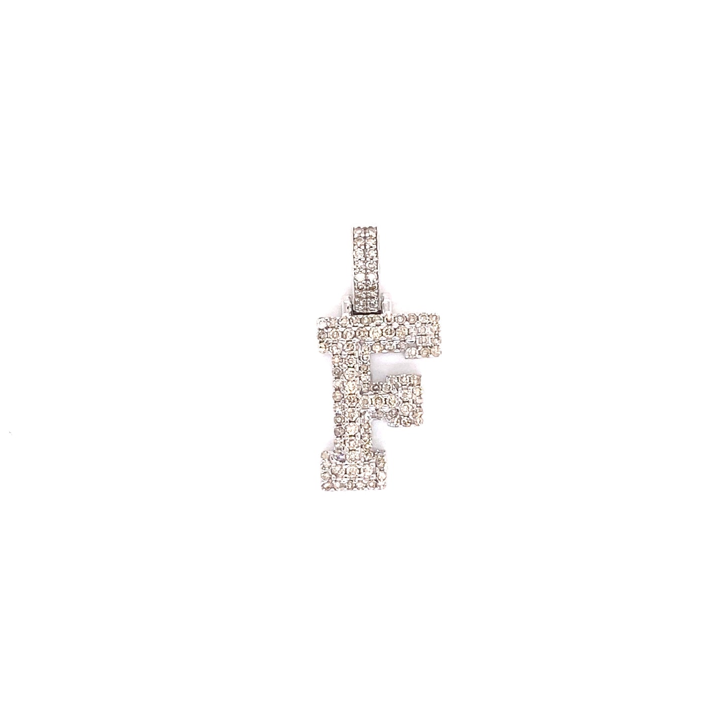 White Gold and Diamond Initials