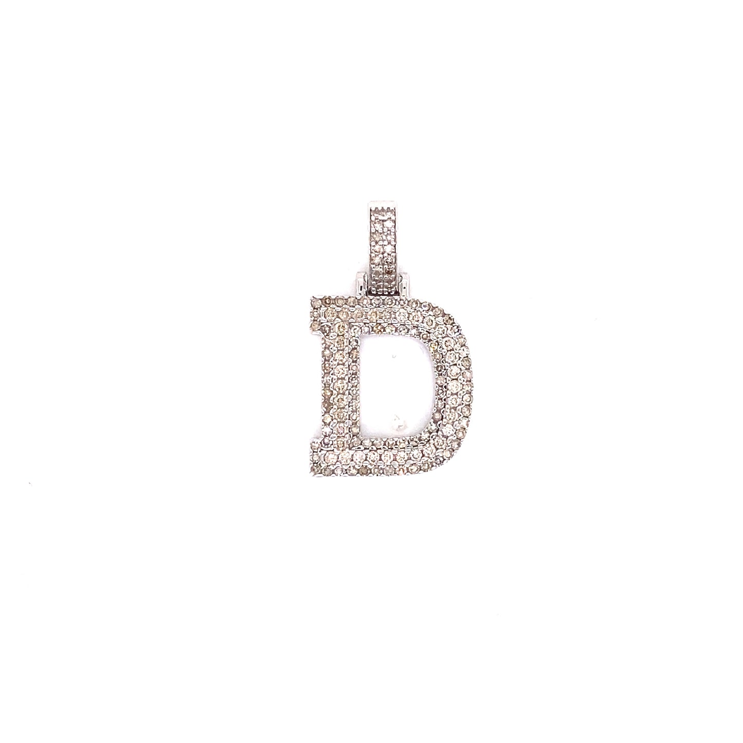 White Gold and Diamond Initials