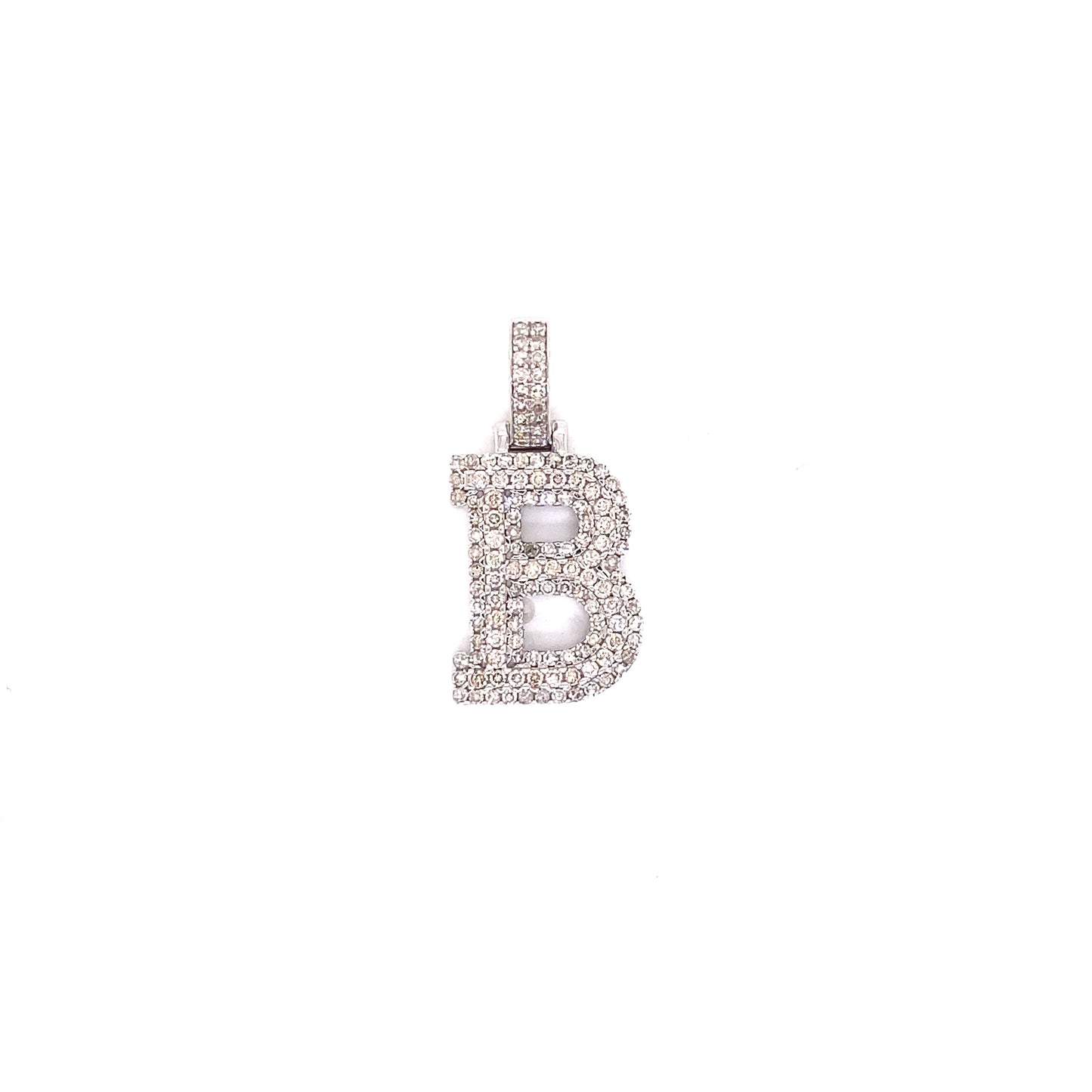 White Gold and Diamond Initials