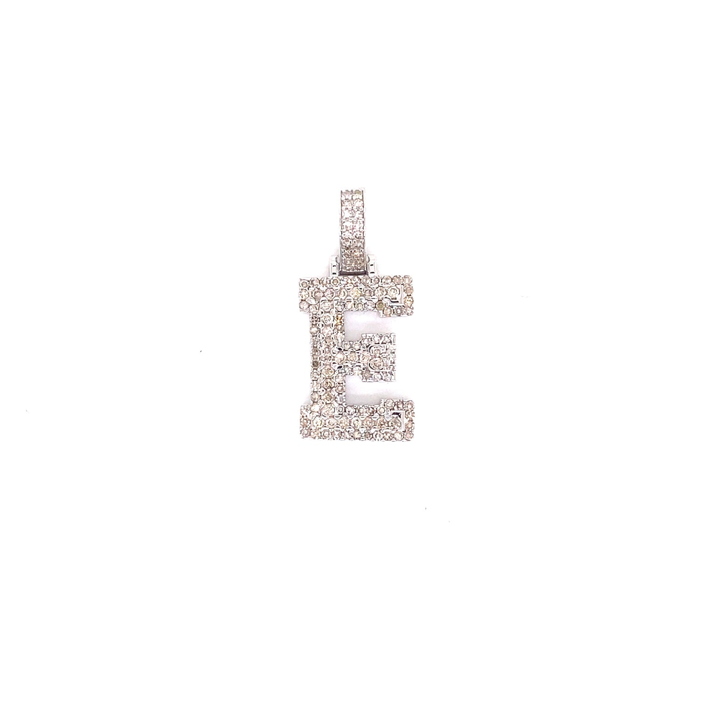White Gold and Diamond Initials