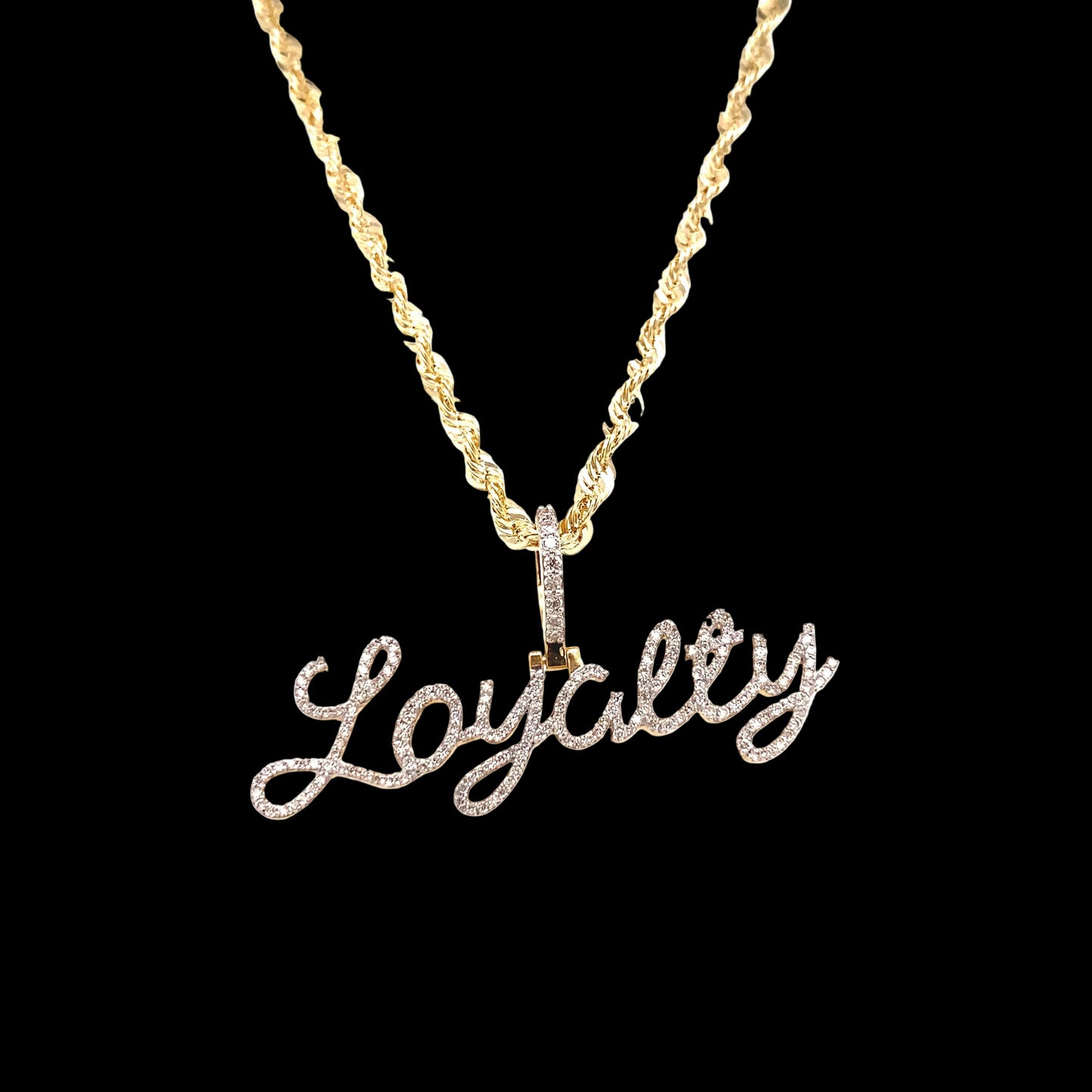 Loyalty Diamond Pendant in 14k Gold