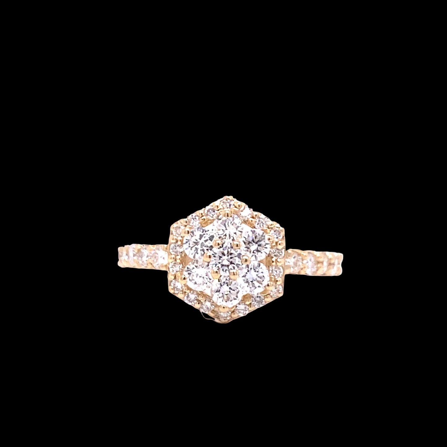 Flower Lily Diamond Ring
