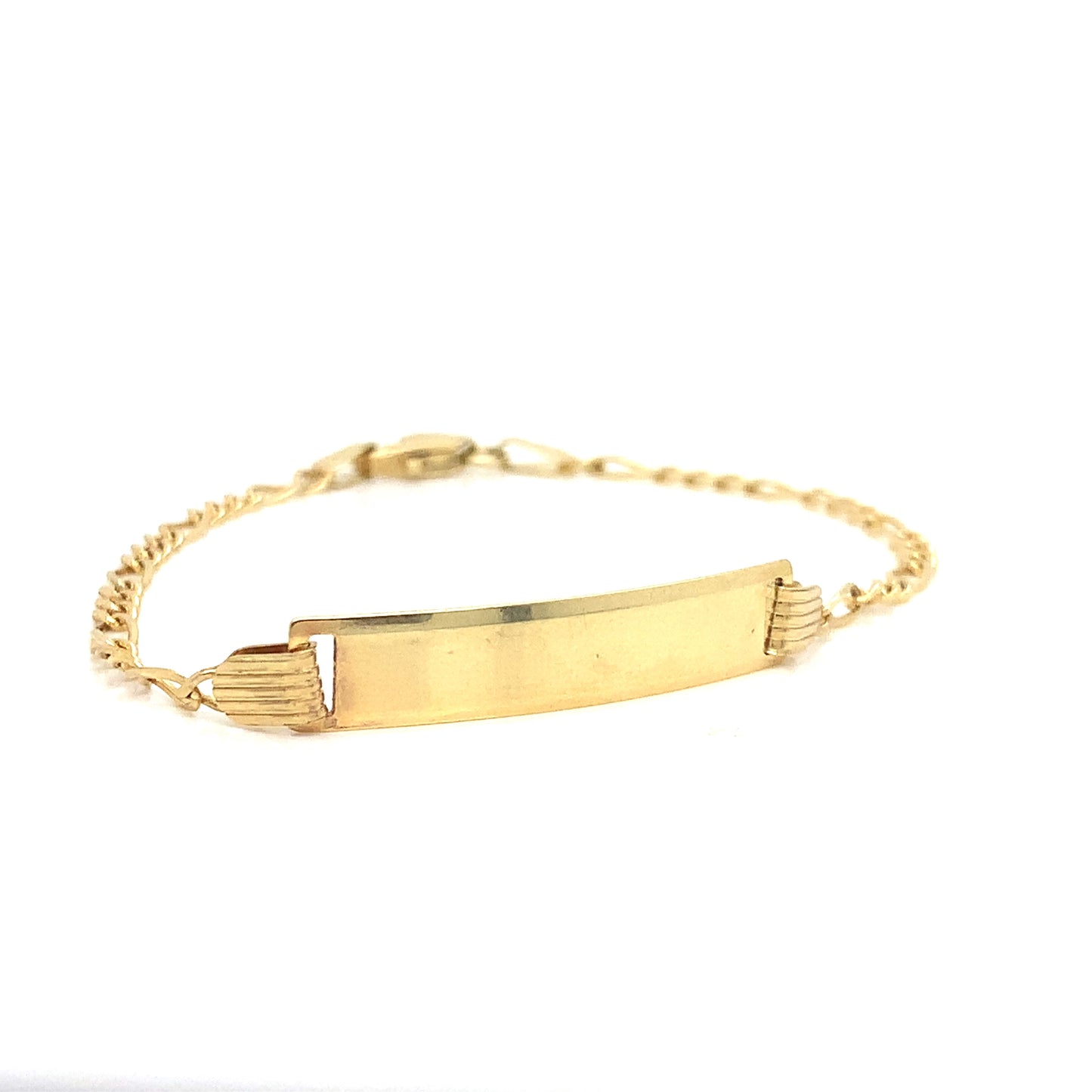 2.5MM Figaro Baby ID Bracelet