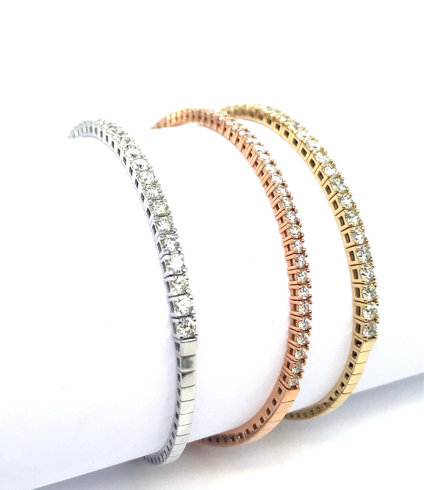 2.5CT Flexible Diamond Tennis Bangle