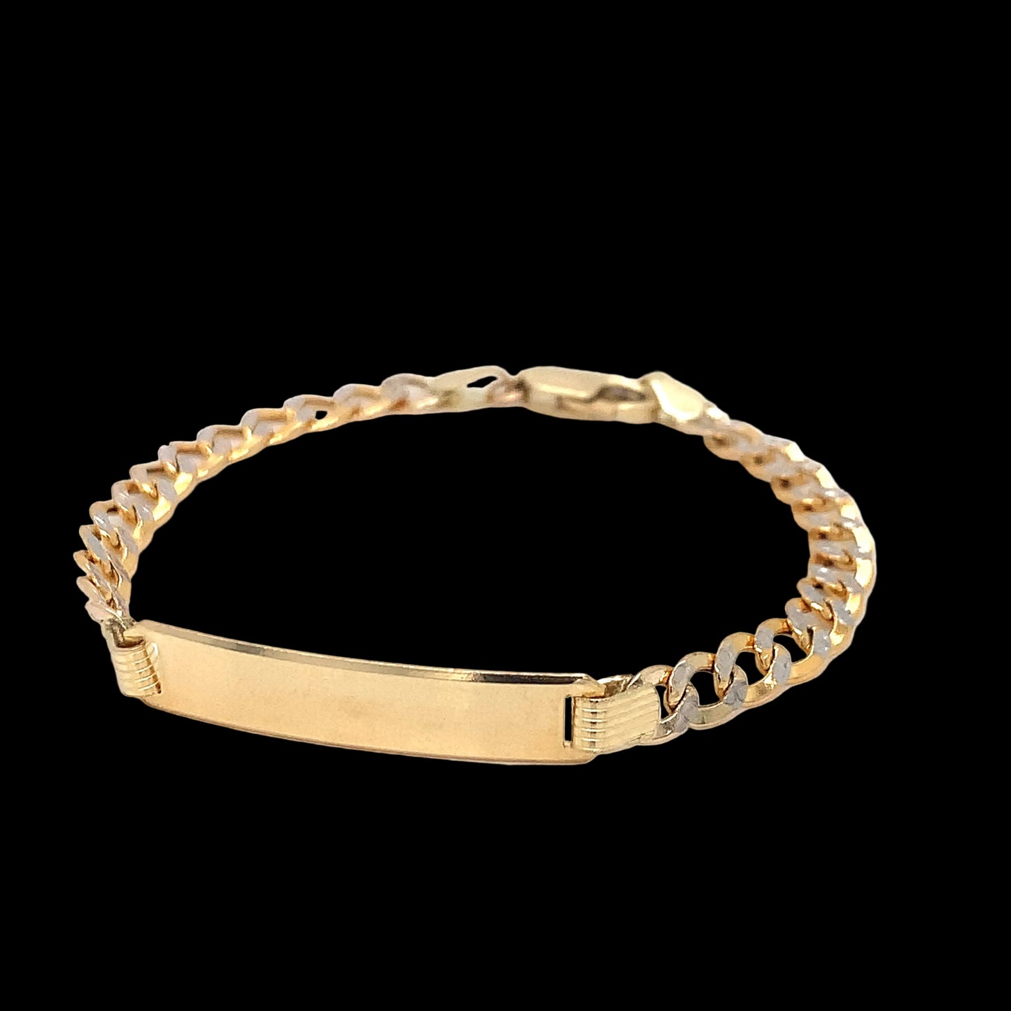 Two-Tone Baby ID Bracelet 4.5MM
