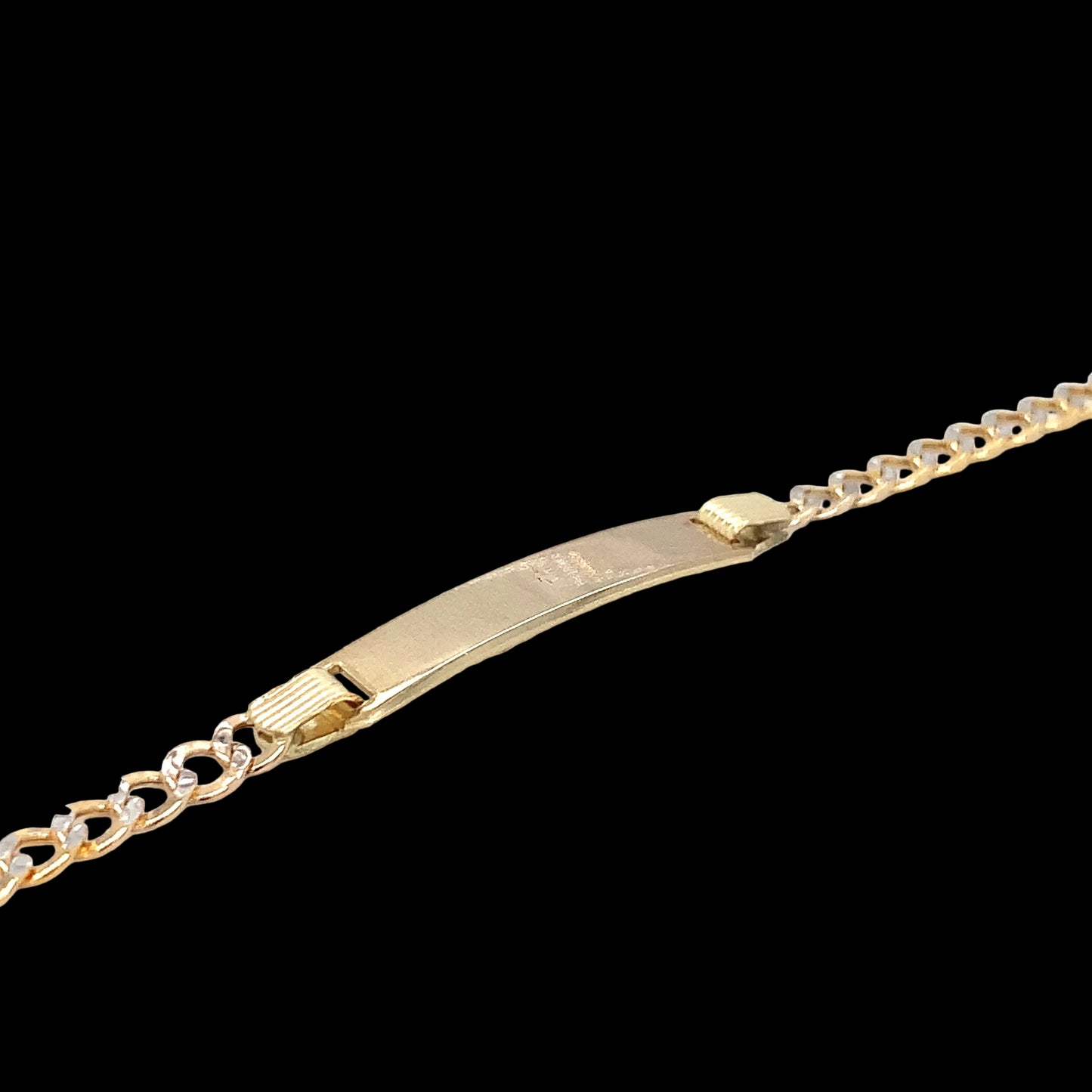 Two-Tone Baby ID Bracelet 4.5MM