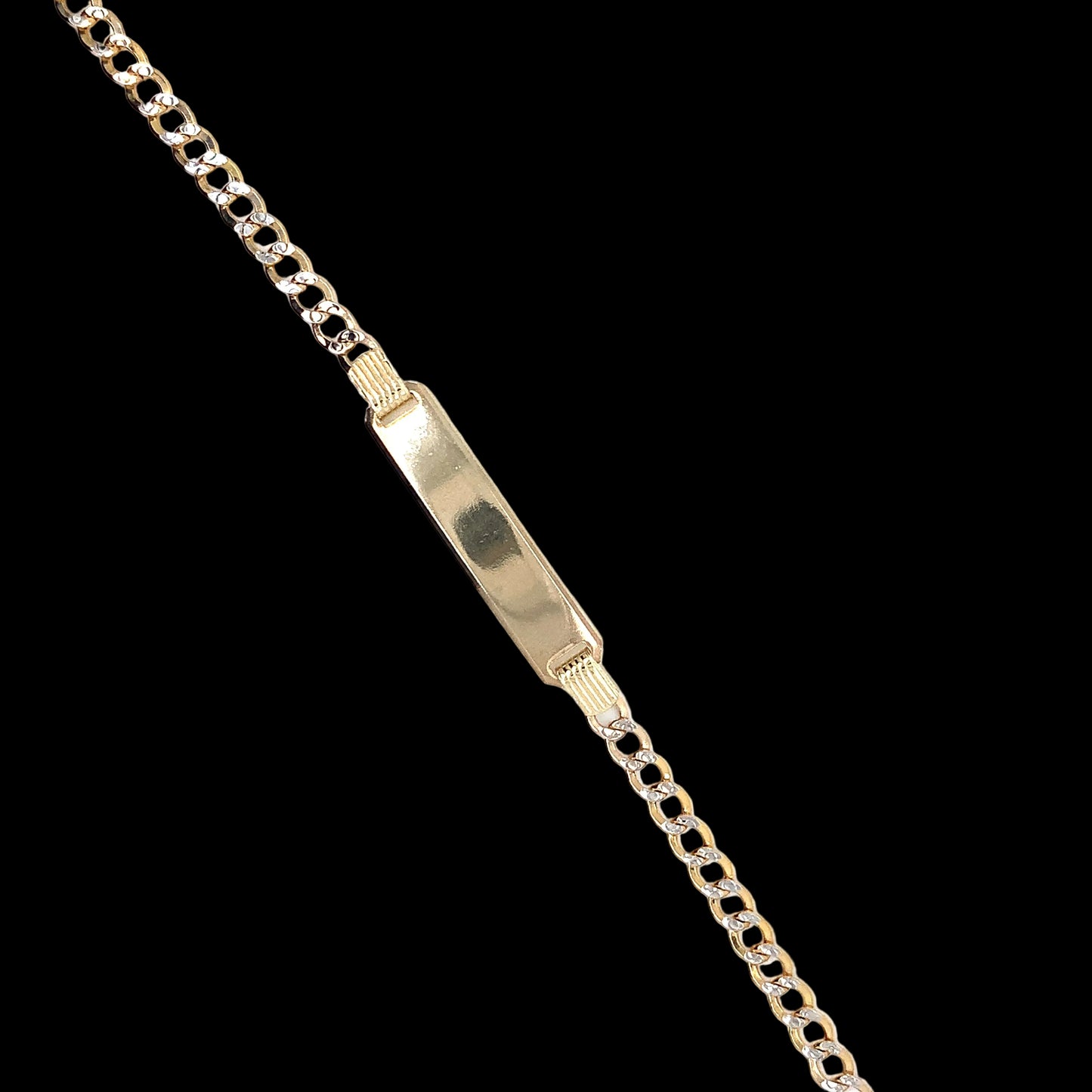 Two-Tone Baby ID Bracelet 4.5MM