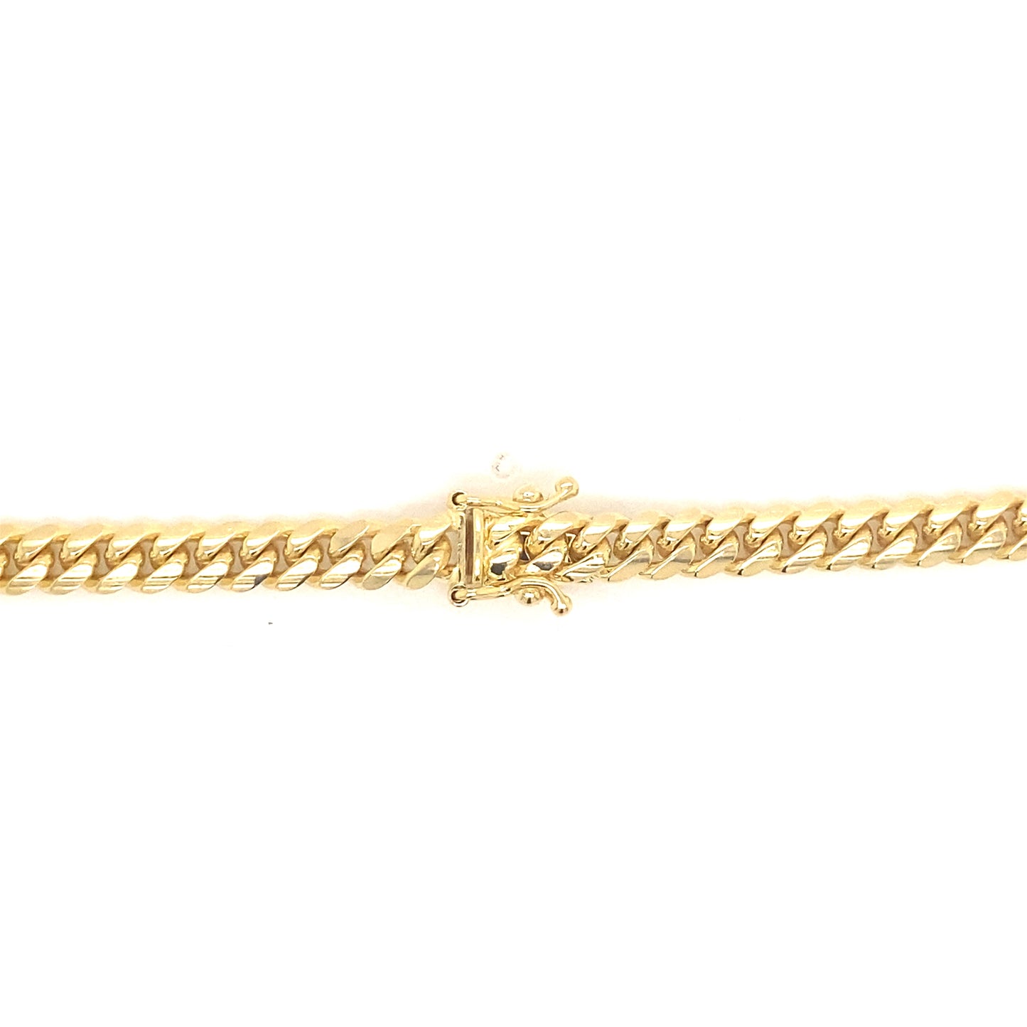 Clasp lock in yellow gold.