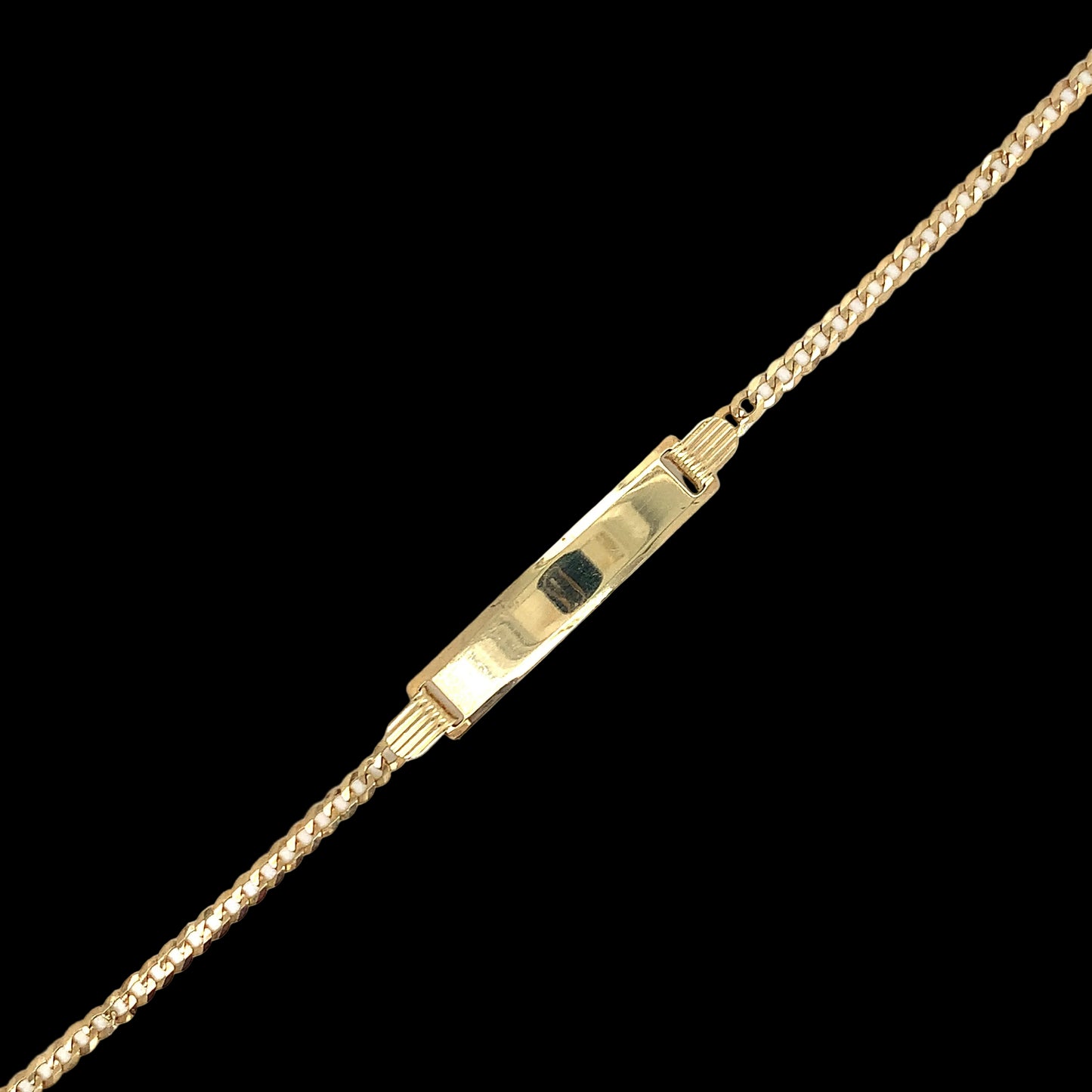 2.5MM Baby Cuban link bracelet 14k