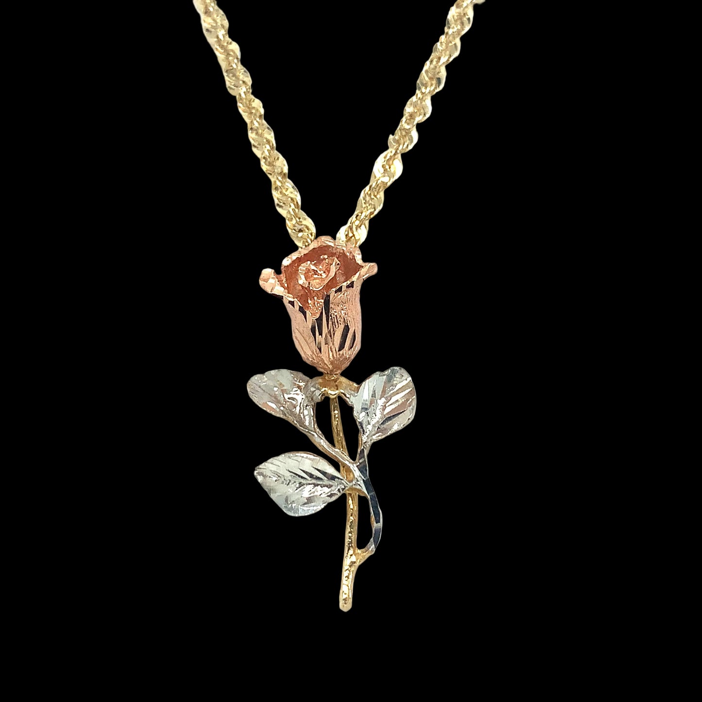 14k Rose Pendant
