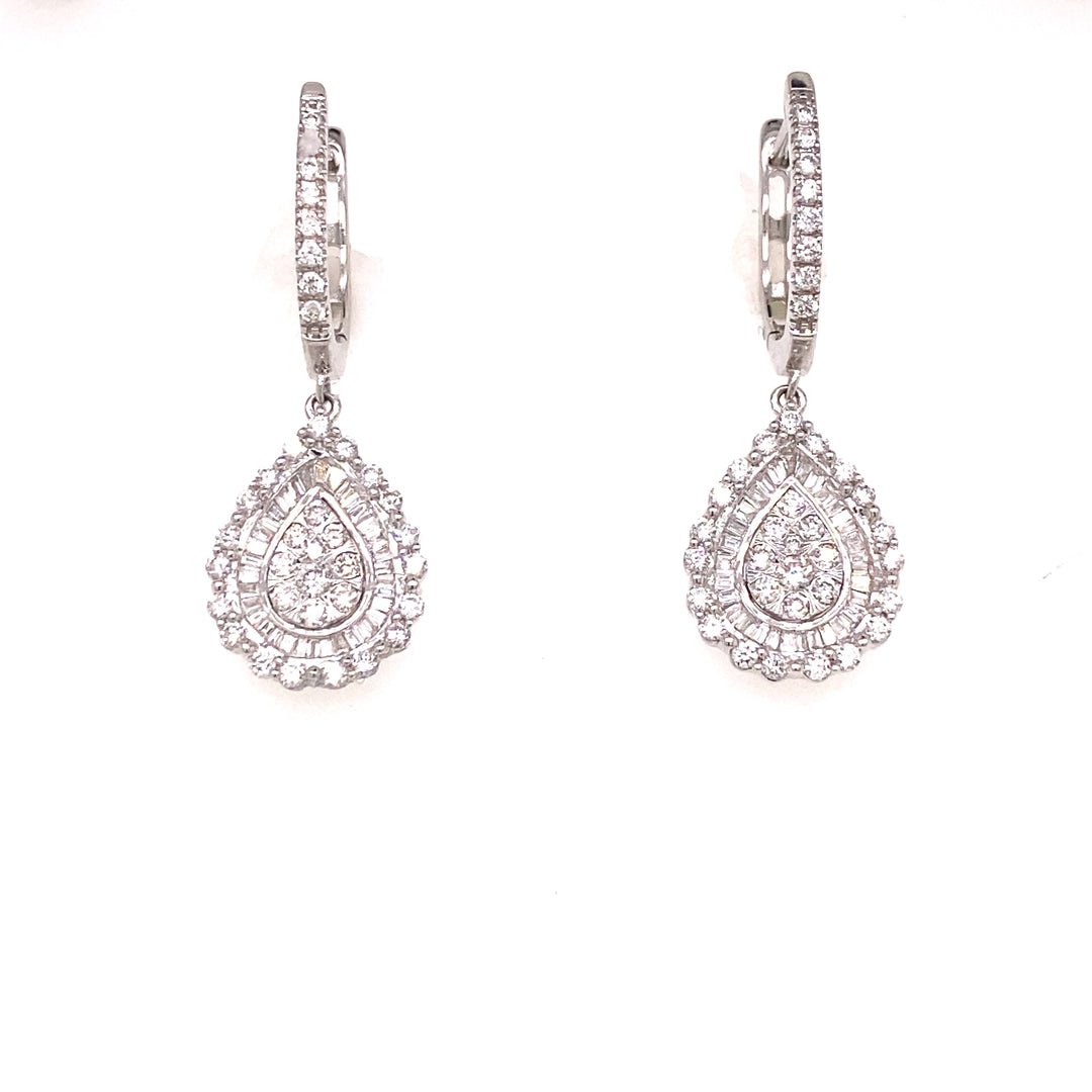 Diamond Teardrop Earrings