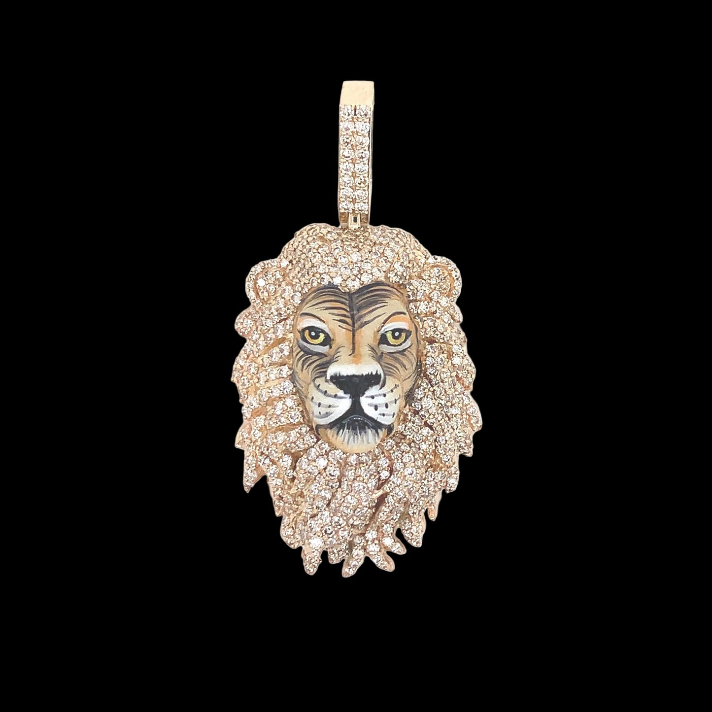 3D Diamond Lion Pendant