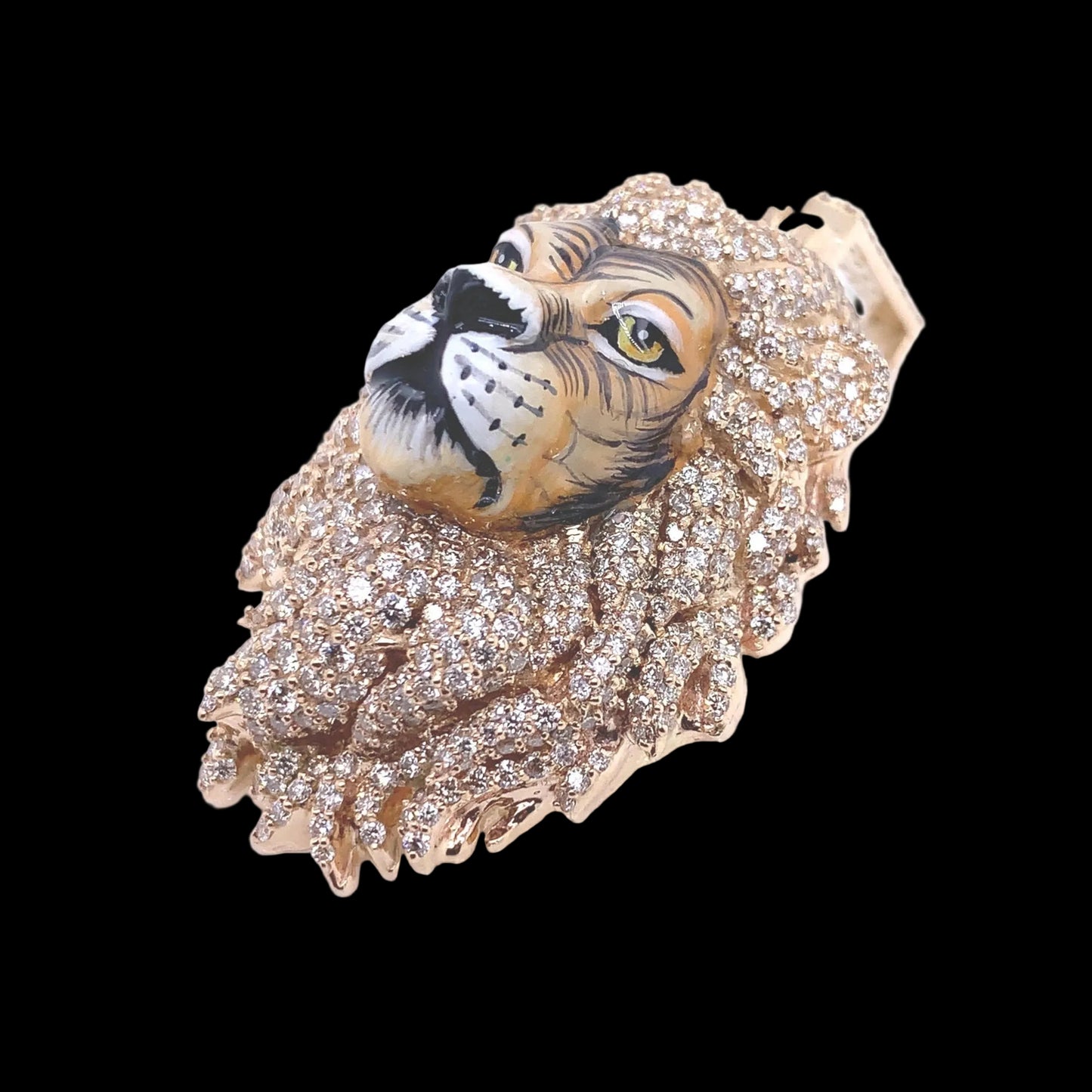 3D Diamond Lion Pendant