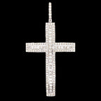 Diamond Pave Cross Pendant in 14K