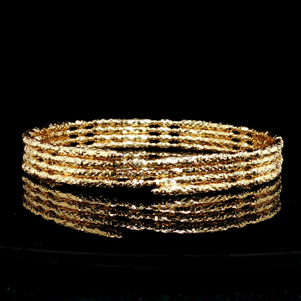 Magnetic Flexible Wrap Bracelet 18K Yellow Gold