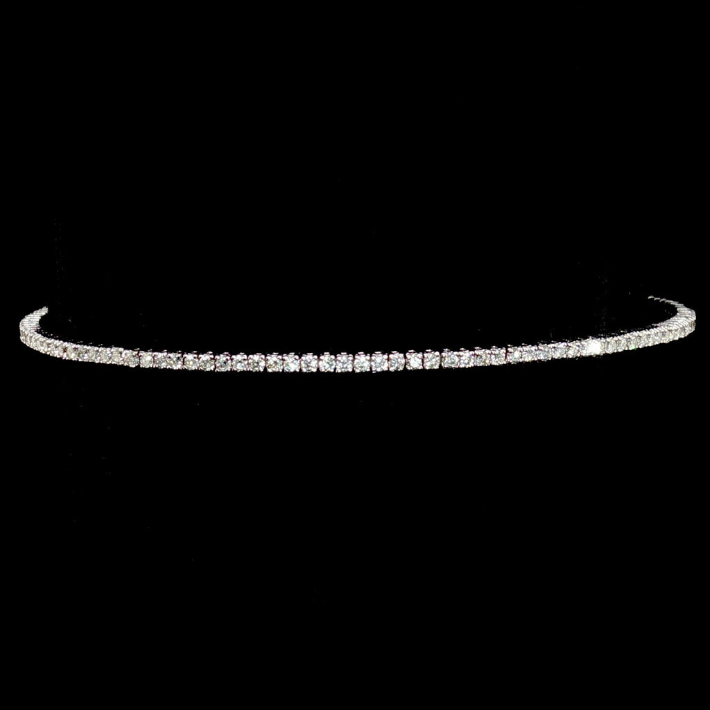 Natural Flexible Tennis Bangle 15pt 360 degrees